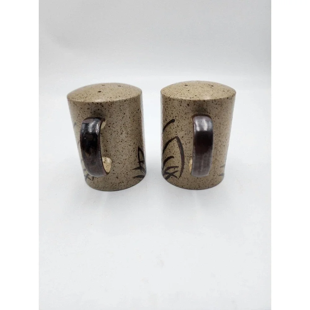 Otagiri Japan Elegant Wheat Pattern Salt Pepper Shaker Set Hand Crafted Vintage